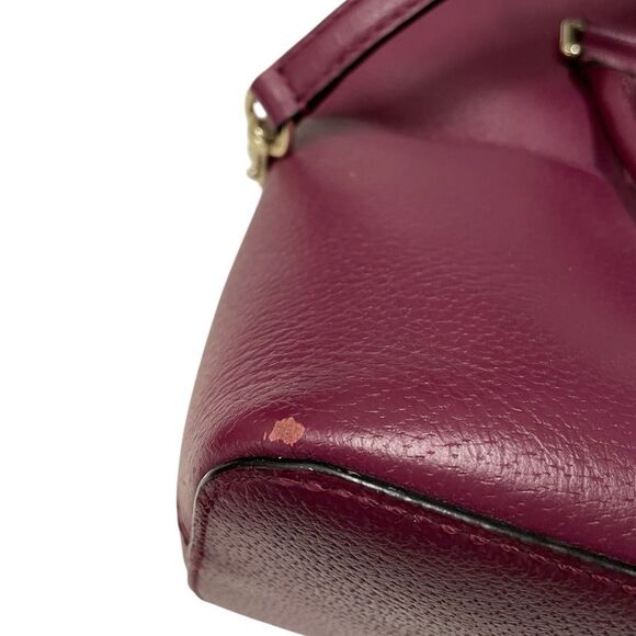 Kate Spade Grove Street Carli Medium Satchel Handbag in Cherrywood Red - Picture 6 of 16